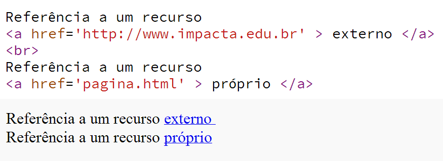 Exemplo de âncoras.